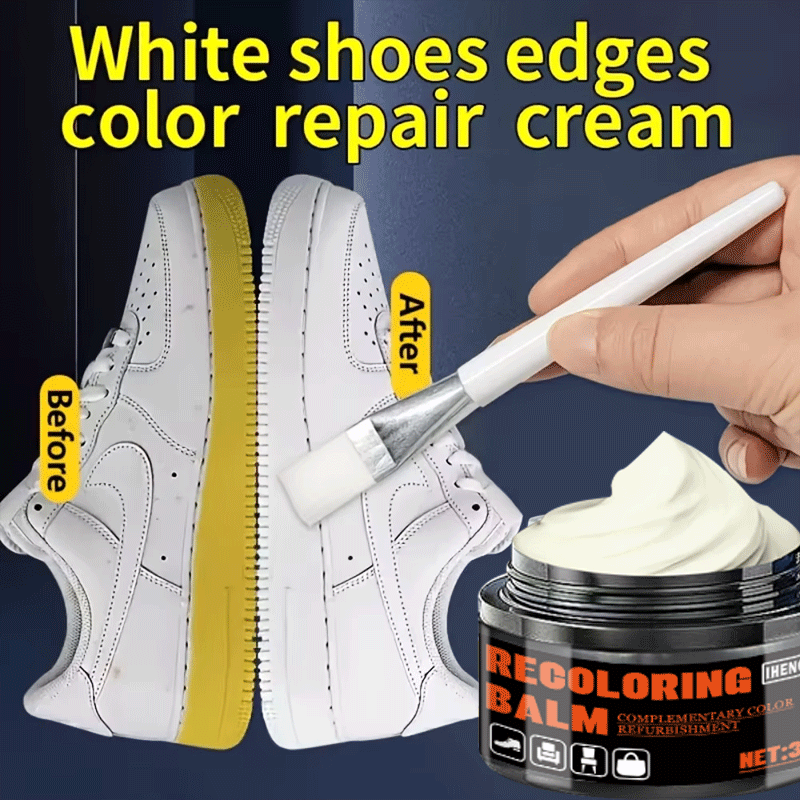 Sneaker Care Spray - น้ำยาฟื้นฟูขอบรองเท้าสีขาวใหม่ 35 กรัม - ครีมซ่อมรองเท้าระดับมืออาชีพ สำหรับรองเท้าผ้าใบ