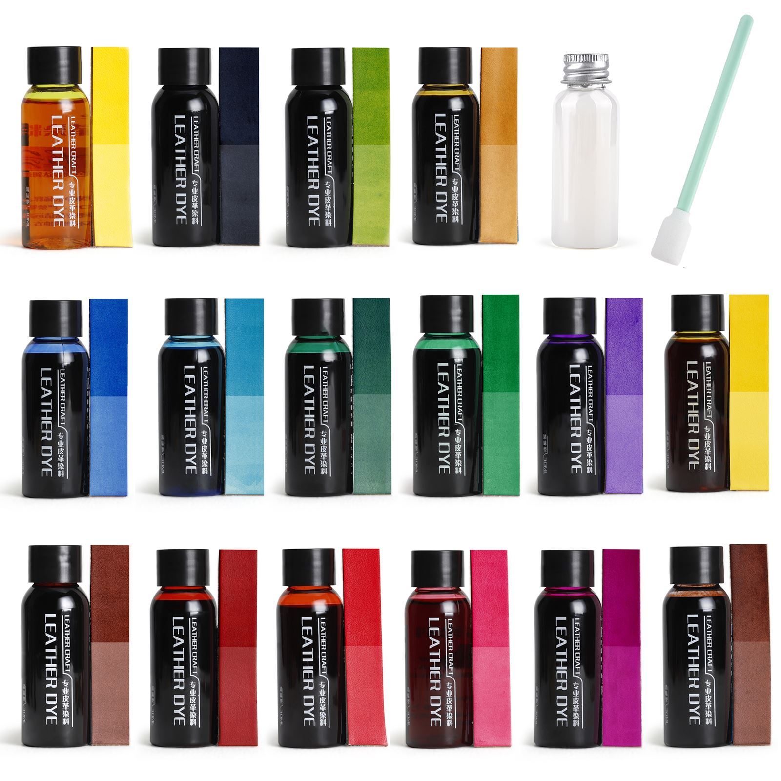 Leather Shoe Polish - 30ml ขอบหนังสีน้ํามันสีย้อมสีเสื้อ Professional EDGE Dressing งานฝีมือ
