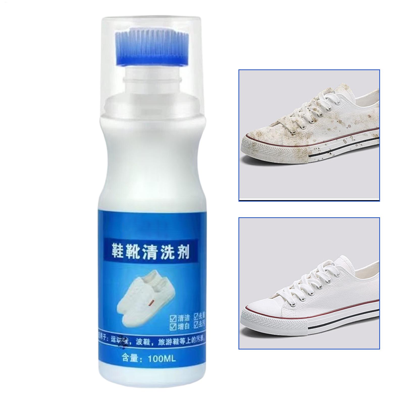 Sneaker Care Spray - น้ำยาทำความสะอาดรองเท้าแบบไม่ต้องล้าง 100 มล. น้ำยาขจัดคราบรองเท้าสีขาว สำหรับทำความสะอาดรองเท้าหนัง ผ้าใบ