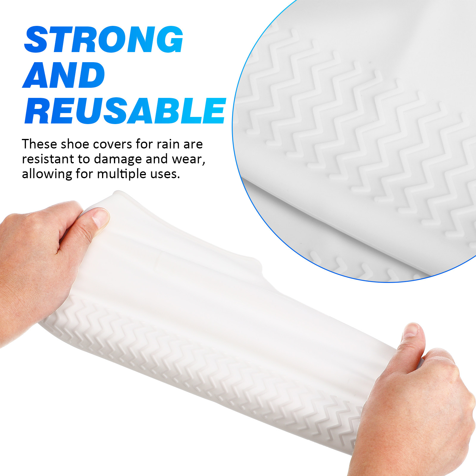 2 คู่ ที่คลุมรองเท้ากันน้ำ สีข - Sneaker Protector บทวิจารณ์และราคา