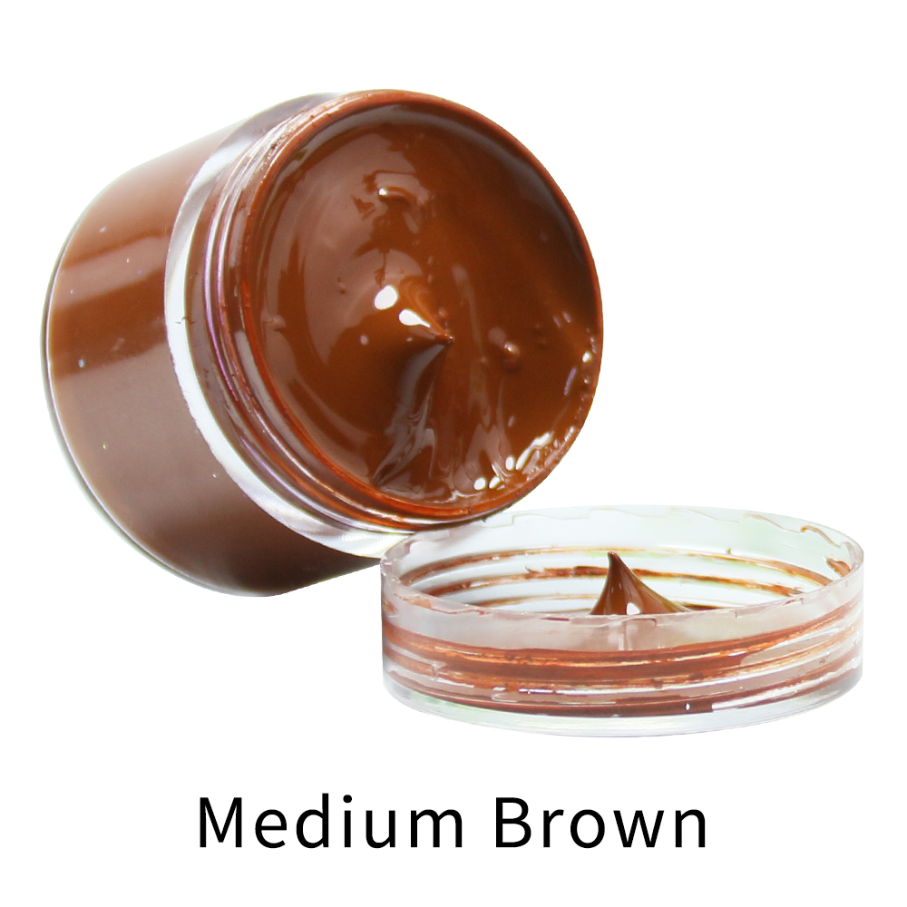 หนังสีน้ำตาลปานกลางสีย้อมสีผิว - Leather Shoe Polish บทวิจารณ์และราคา
