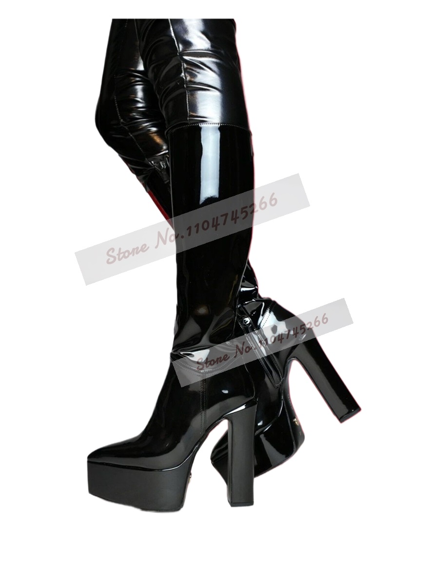 รองเท้าบูทส้นตึกสูงถึงเข่า หัว - Leather Shoe Polish บทวิจารณ์และราคา
