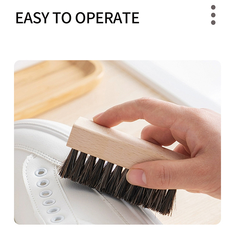 แปรงขัดรองเท้าแปรงขัดขนหมูนุ่ม - Shoe Cleaning Brush บทวิจารณ์และราคา